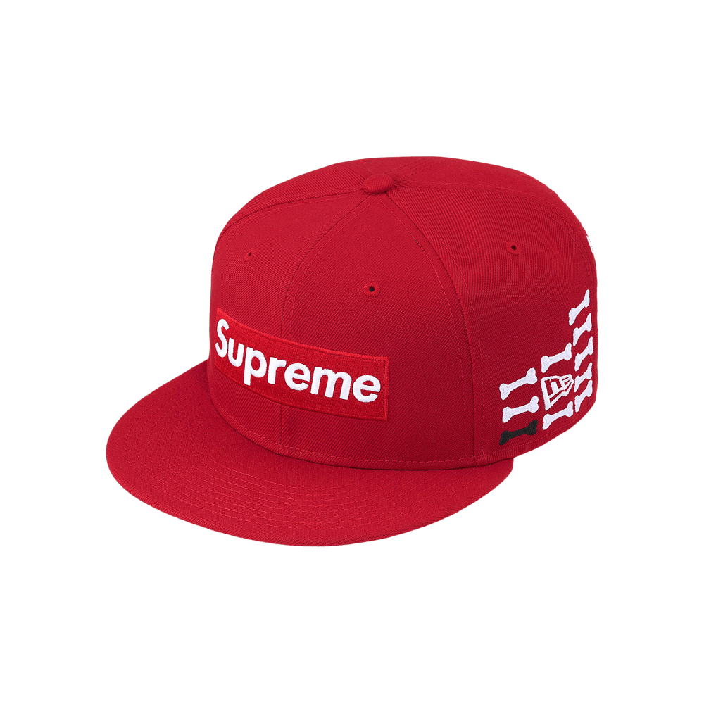 Buy Supreme Bones Box Logo New Era 'Red' - FW25H46 RED | GOAT UK