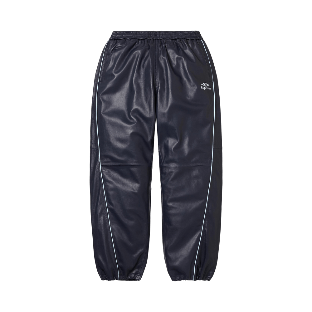 Buy Supreme x Umbro Leather Track Pant 'Navy' - FW25P34 NAVY | GOAT