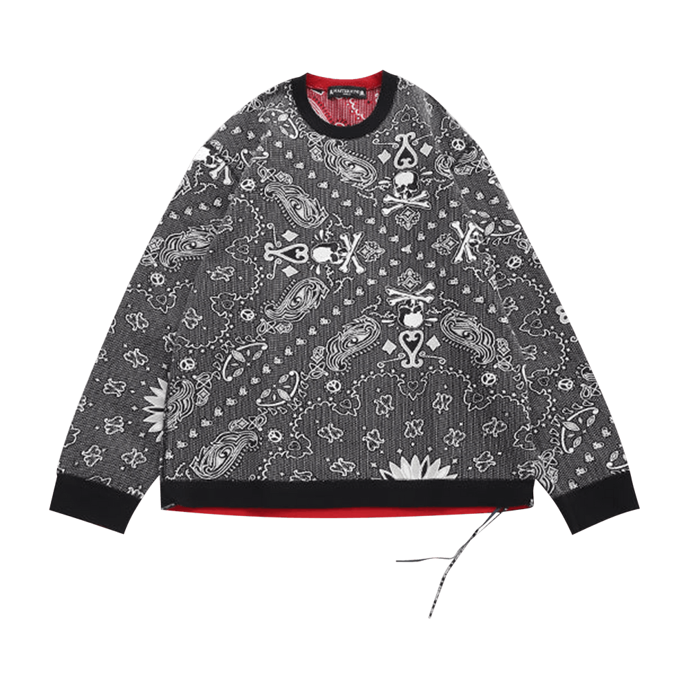 Mastermind World ディストレスト ロングアームスリーブ Buy Mastermind World Reversible Long-Sleeve Tee 'Black/Red