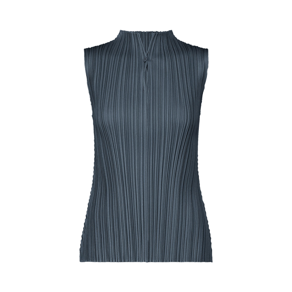 Buy Pleats Please Issey Miyake Mellow Pleats Shirt 'Navy