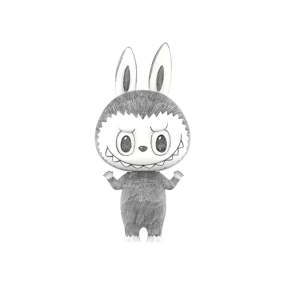 Buy Pop Mart MEGA LABUBU 1000% Sketch 'Black/White' - 12448