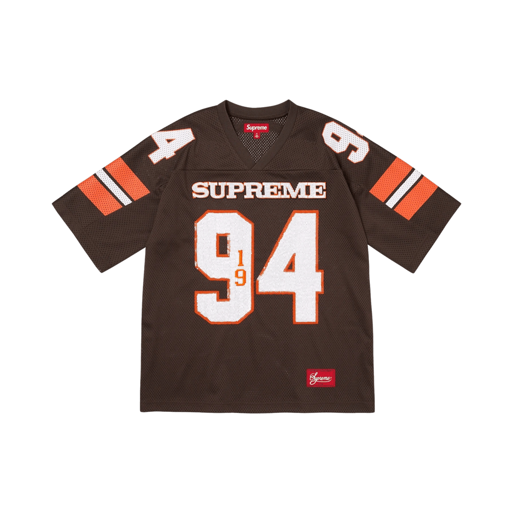 Supreme Sequin Football Jersey 94 ブラウン Buy Supreme Sequin Football Jersey 'Brown' - FW25KN22 BROWN | GOAT