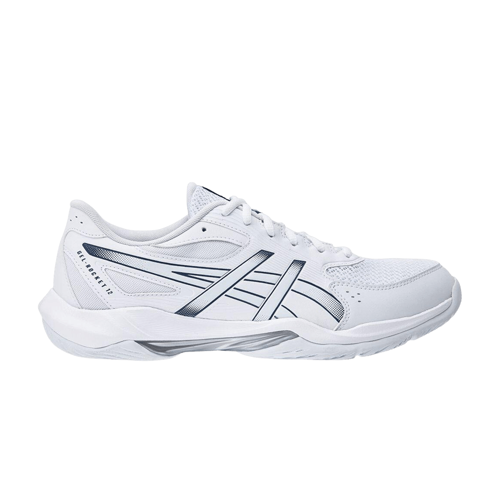 Asics Gel Rocket 12 Wide White Mako Blue