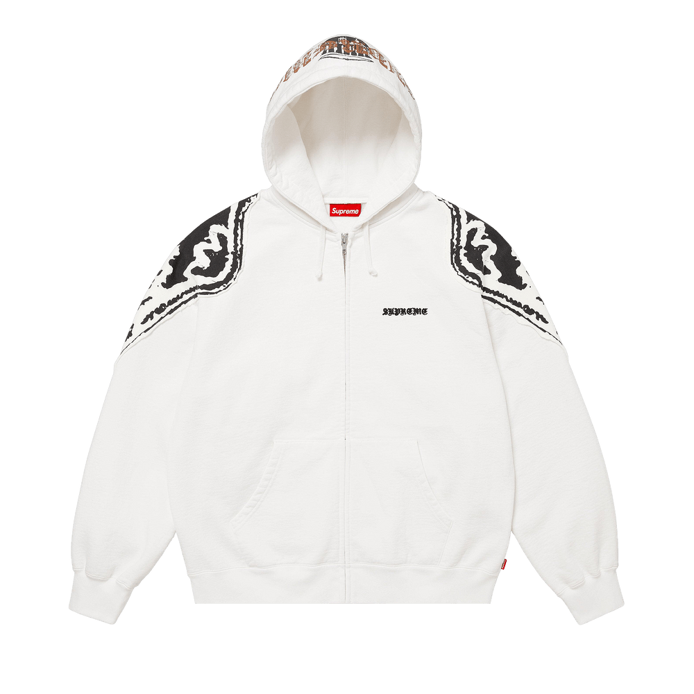 トップス Supreme Wings Zip Up Hooded Sweatshirt Supreme Wings Zip Up Hooded Sweatshirt Black Men's - SS25 - US