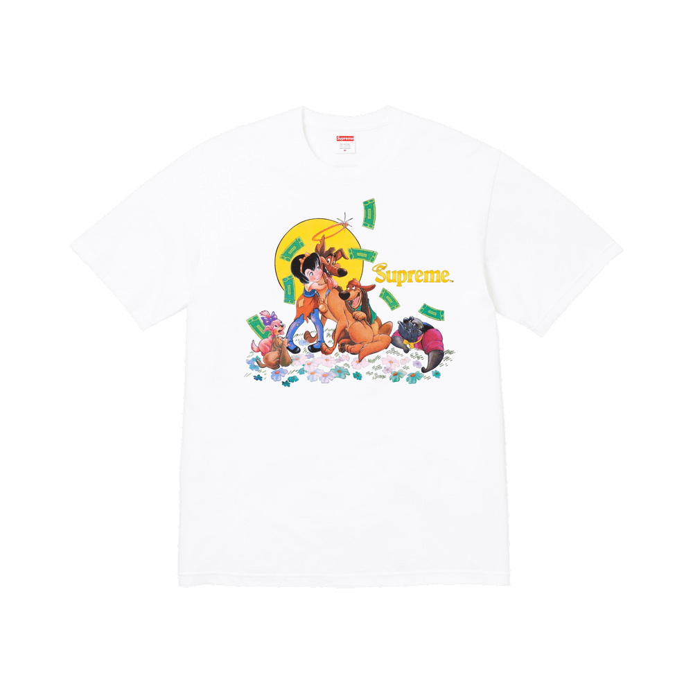 Buy Supreme All Dogs Go To Heaven Tee 'White' - FW25T42 WHITE | GOAT