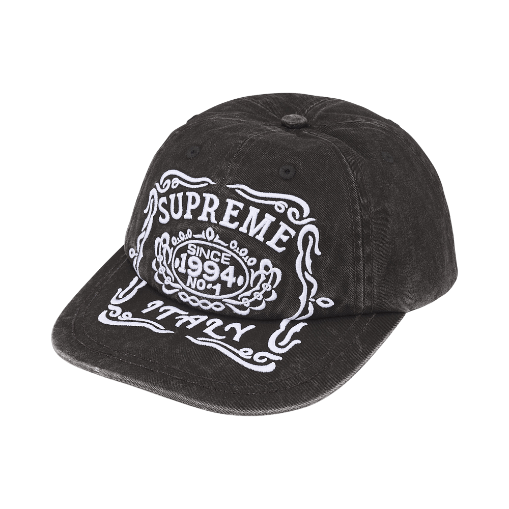 Buy Supreme Italy 6-Panel 'Black' - FW25H42 BLACK | GOAT