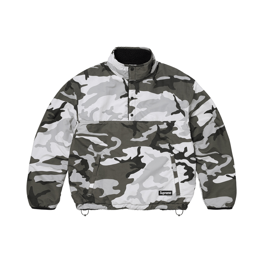 Buy Supreme Polartec Shearling Reversible Pullover 'Black