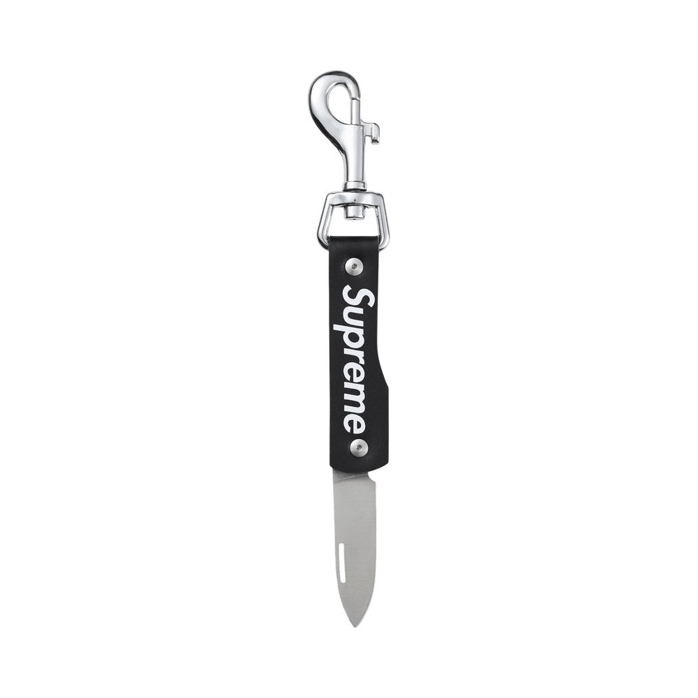 Buy Supreme Leather Clip Knife 'Black' - FW25B21 BLACK | GOAT