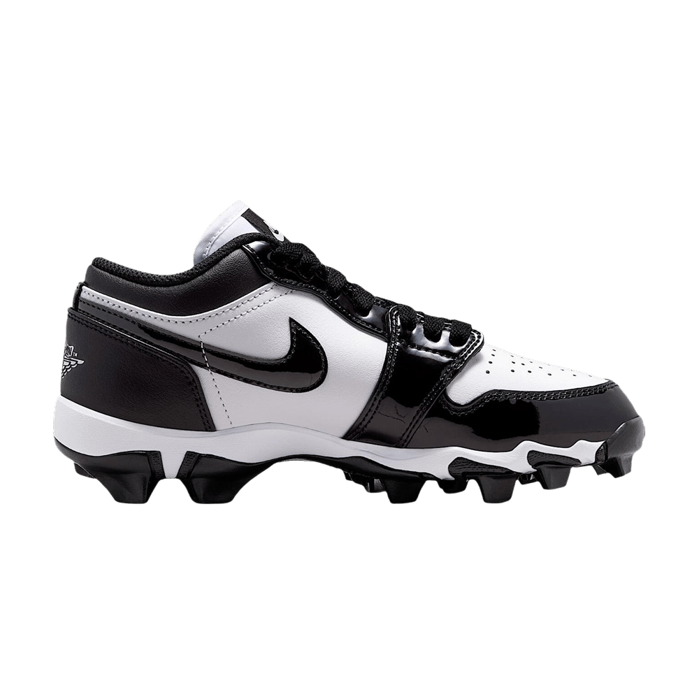 Air Jordan 1 Low Gs Cleats White Black