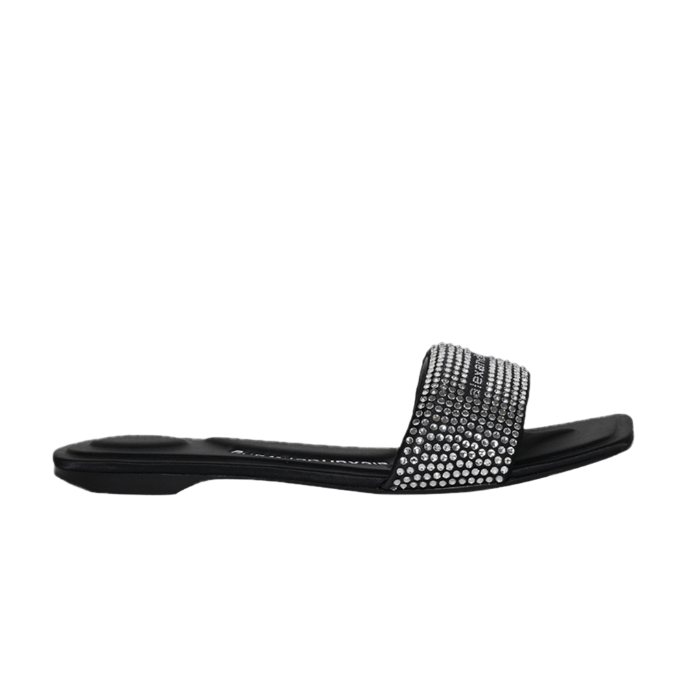 Alexander Wang Wmns Vy Flat Sandal 'Black Silver'