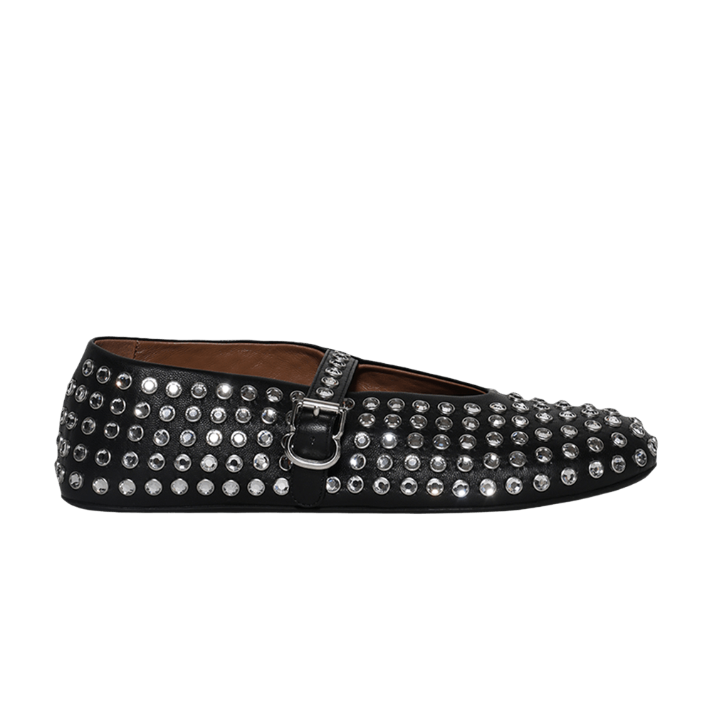AlaïA Wmns Rhinestone Ballet Flat 'black'
