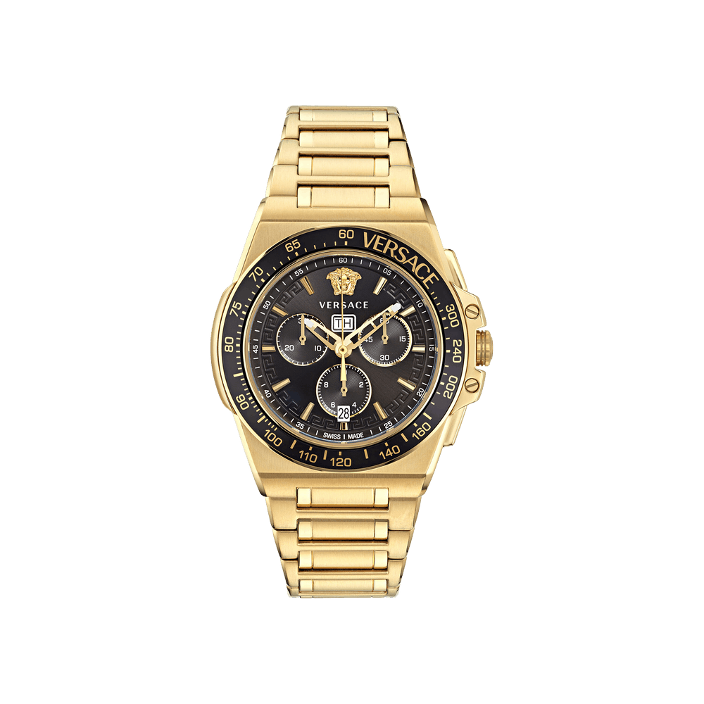 Buy Versace Greca Extreme Chrono Bracelet Watch 'Gold' - VE7H00623