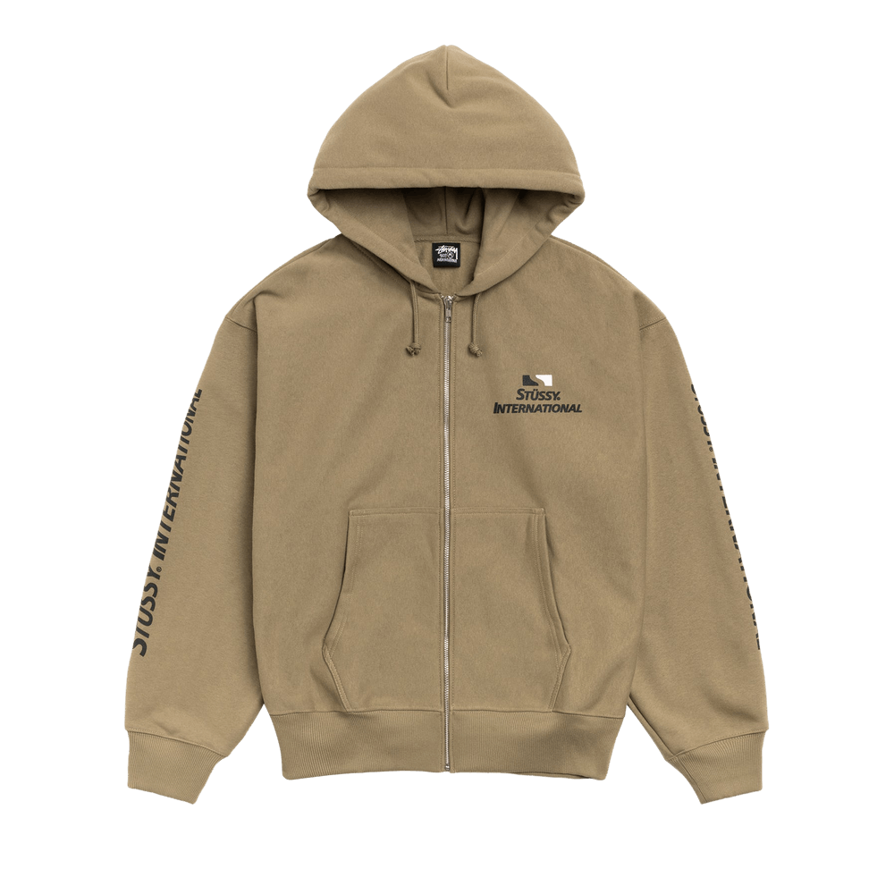 Buy Stussy International Zip Hoodie 'Army' - 1975146 ARMY | GOAT