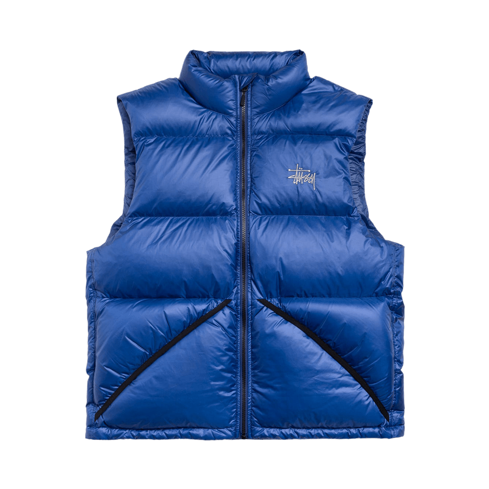 Buy Stussy Micro Ripstop Down Vest 'Royal' - 115895 ROYA | GOAT