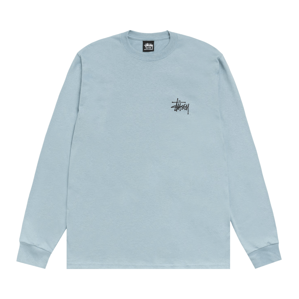 Buy Stussy Basic Long-Sleeve Tee 'Slate' - 1995000 SLAT | GOAT