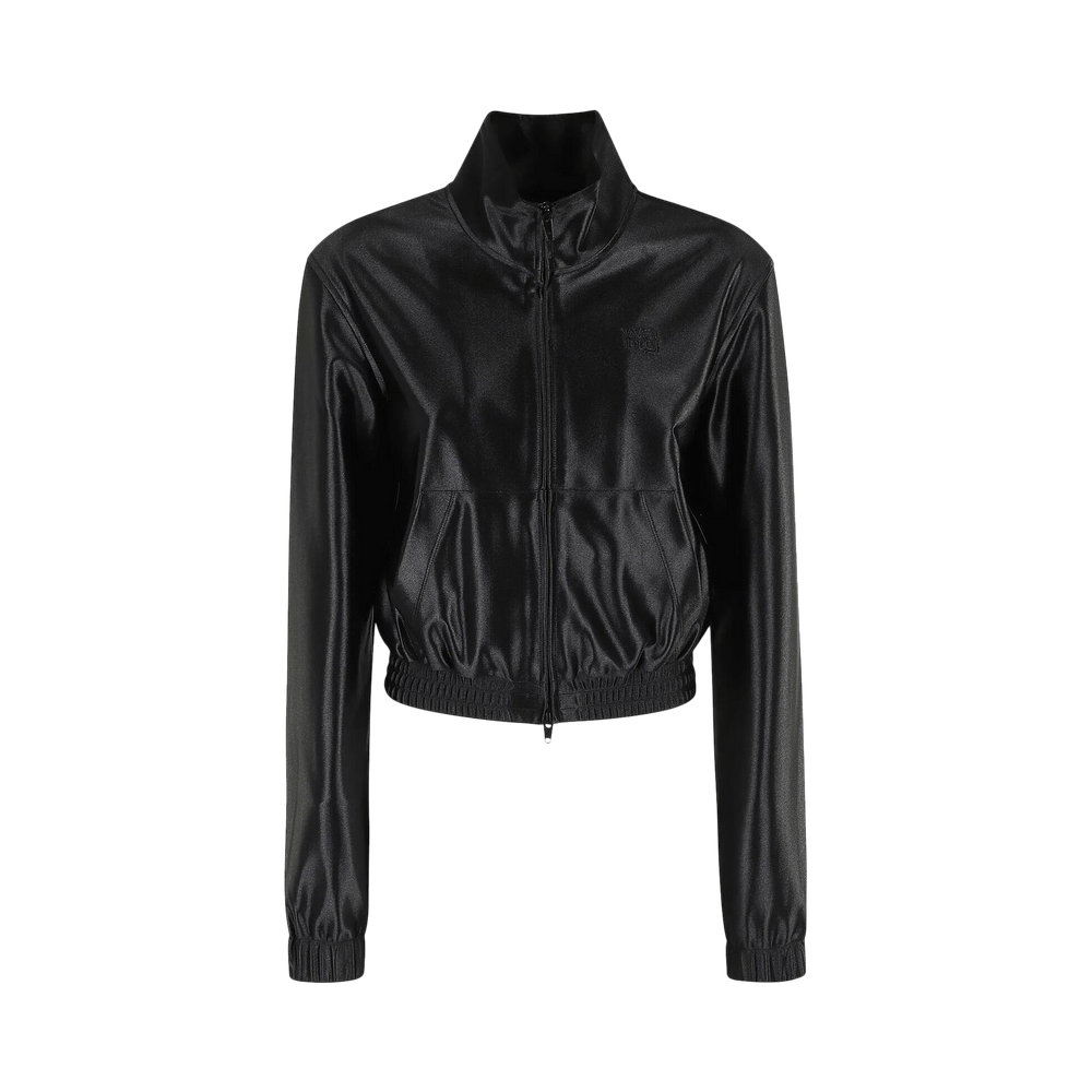Buy Alexander Wang Shrunken Zip Up Jacket 'Black' - 4CC3252682 001