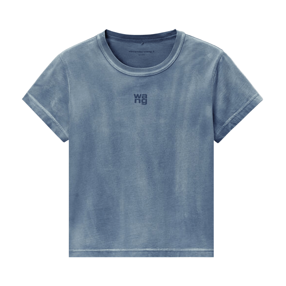 Buy Alexander Wang Essential Jersey Puff Logo Shrunk Tee 'Washed