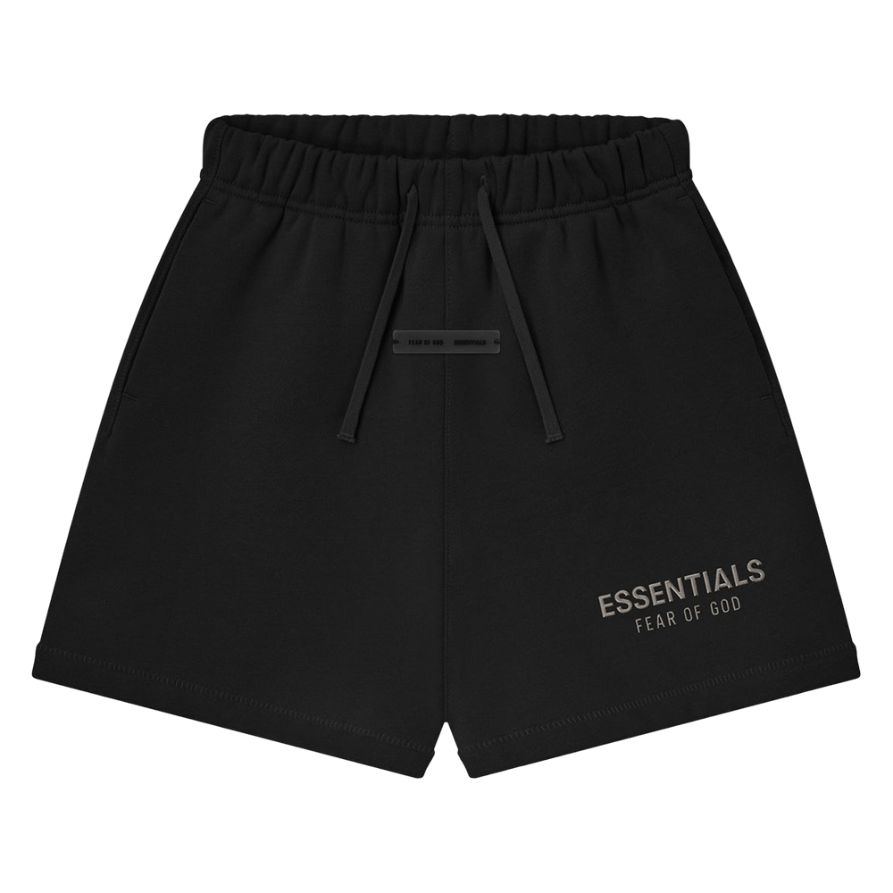 Buy Fear of God Essentials Kids Fleece Soccer Short 'Jet Black