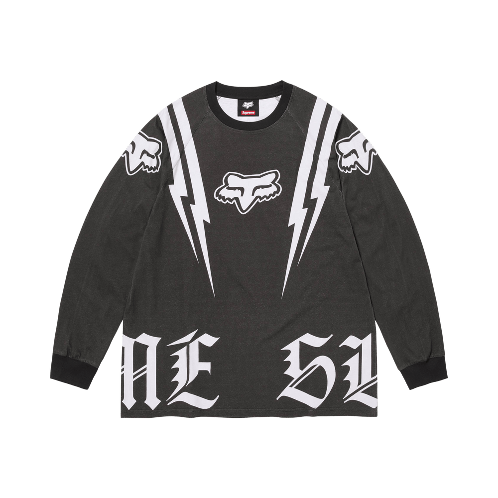 トップス Supreme Fox Racing Buy Supreme x Fox Racing Long-Sleeve Top 'Black' - FW25KN57 BLACK