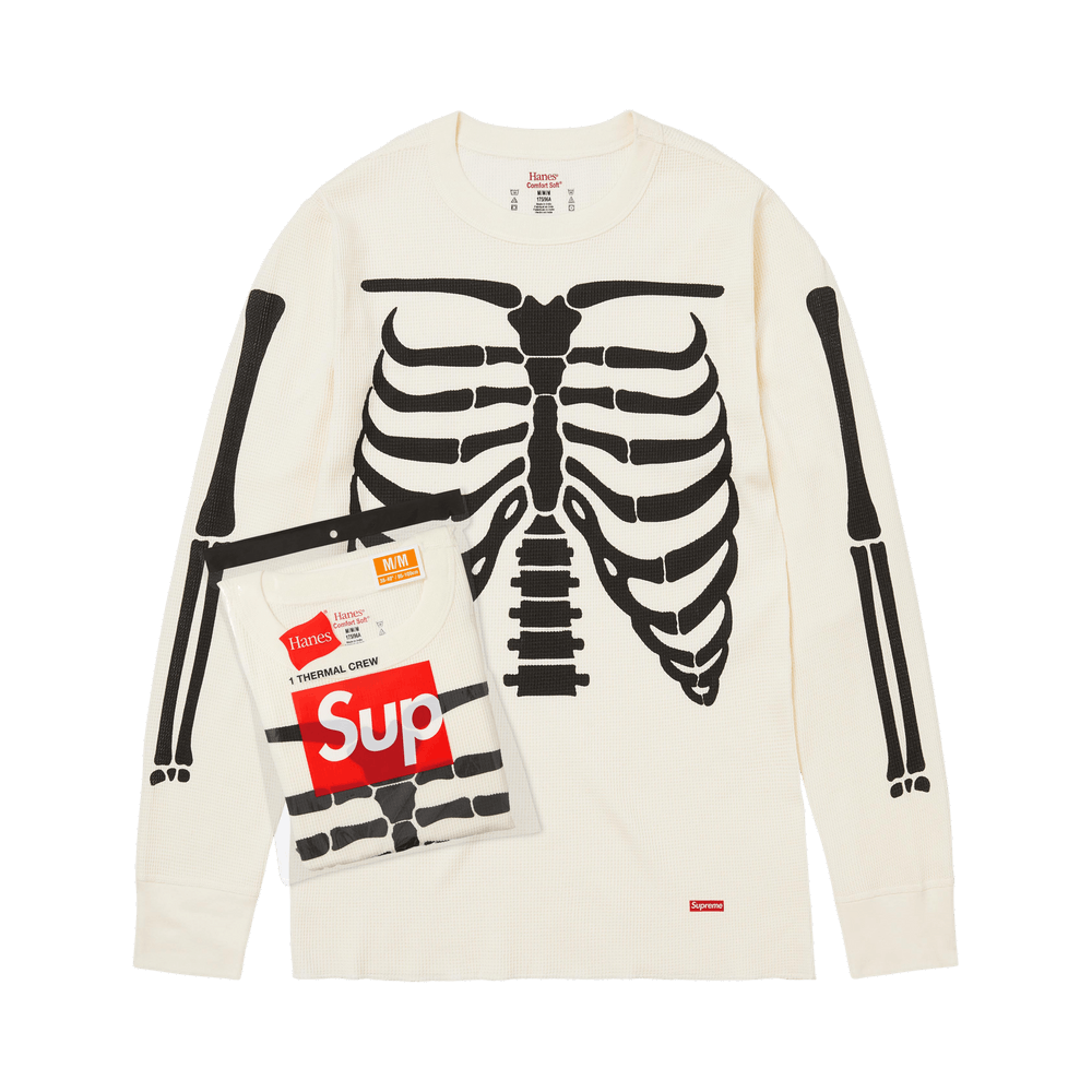 Supreme × Hanes Bones Thermal Crew M Supreme®/Hanes® Bones Thermal Crew (1 Pack) - Shop - Supreme