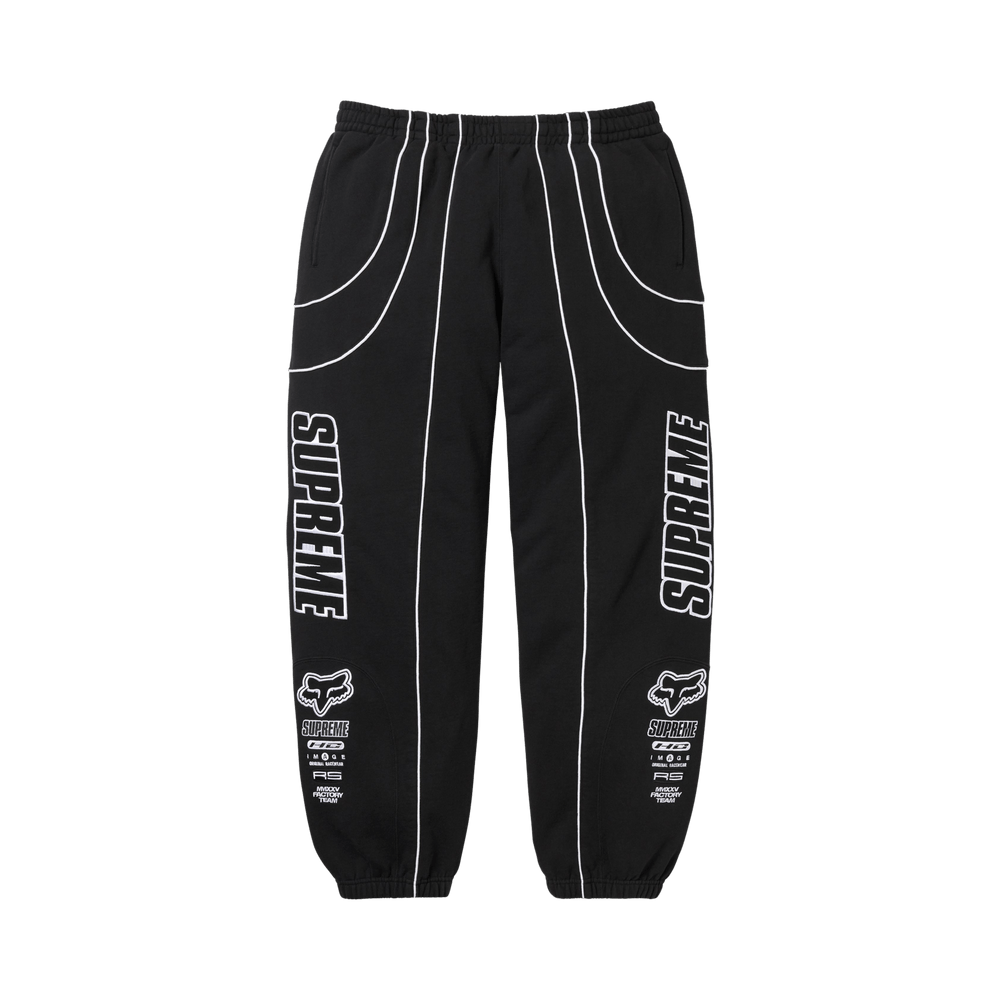 Buy Supreme x Fox Racing Sweatpant 'Black' - FW25P58 BLACK | GOAT