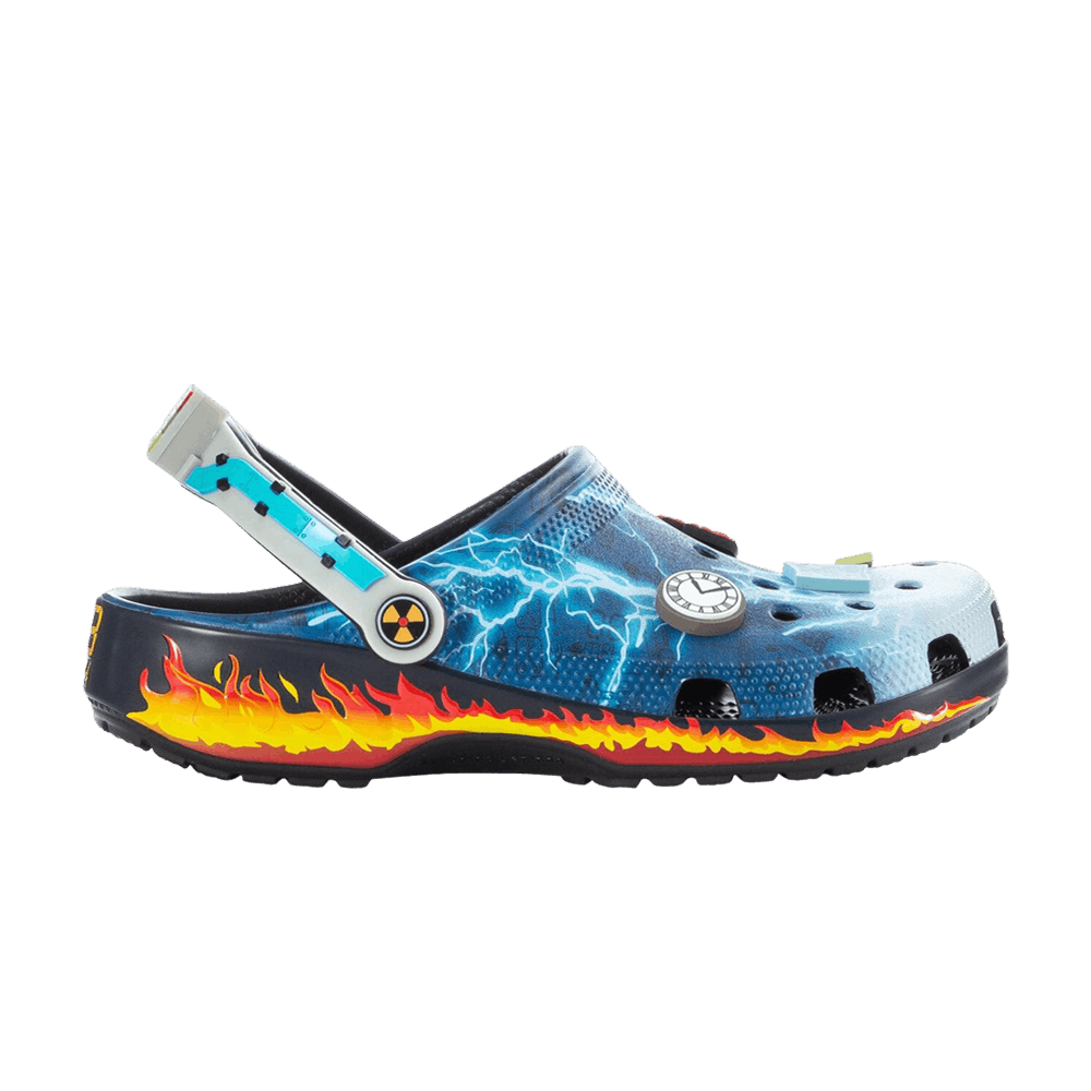 Back to The Future x Crocs Classic Clogs 'Lightning Blue Flame'