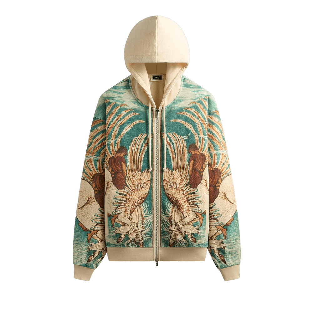 KITH NYC キスニューヨークシティ 25AW Pegasus Nelson Zip Up Hoodie ペガサス ネルソン ジップアップパーカー 25070060002640 S Sandrift トップス【中古】【KITH NYC】 Kith Pegasus Nelson Zip Up Hoodie - Sandrift