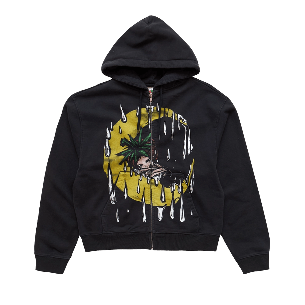 Buy Sky High Farm Workwear Eri Zip Up Hoodie 'Black' - SHF07T042