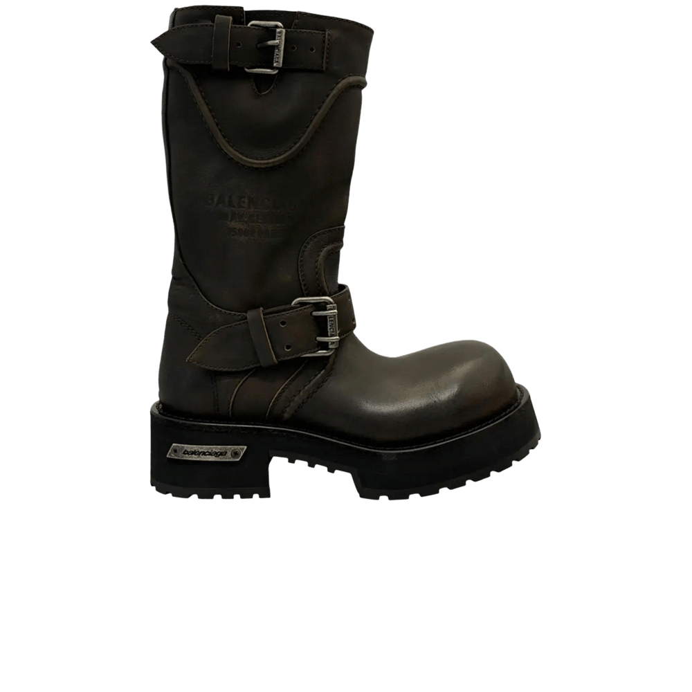 Balenciaga Wmns Venom Bootie 'Brown Silver'