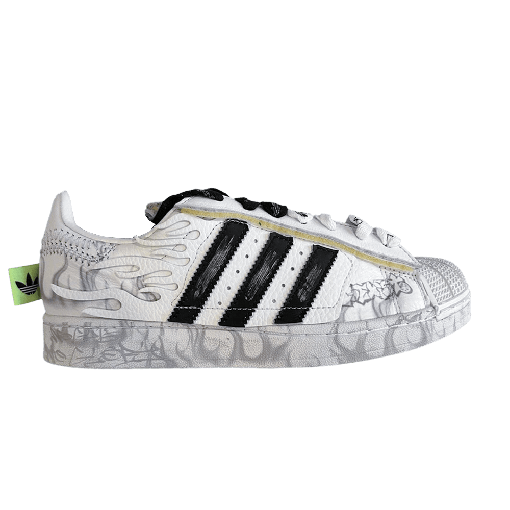 adidas gazelle silver green womens adidas Superstar Shoes - White/Black main image 0