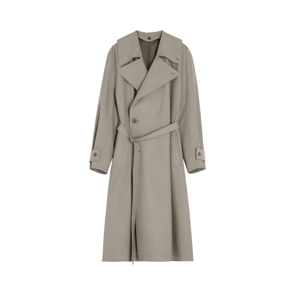 Buy Lemaire Trench Coat with Detachable Lining 'Light Taupe