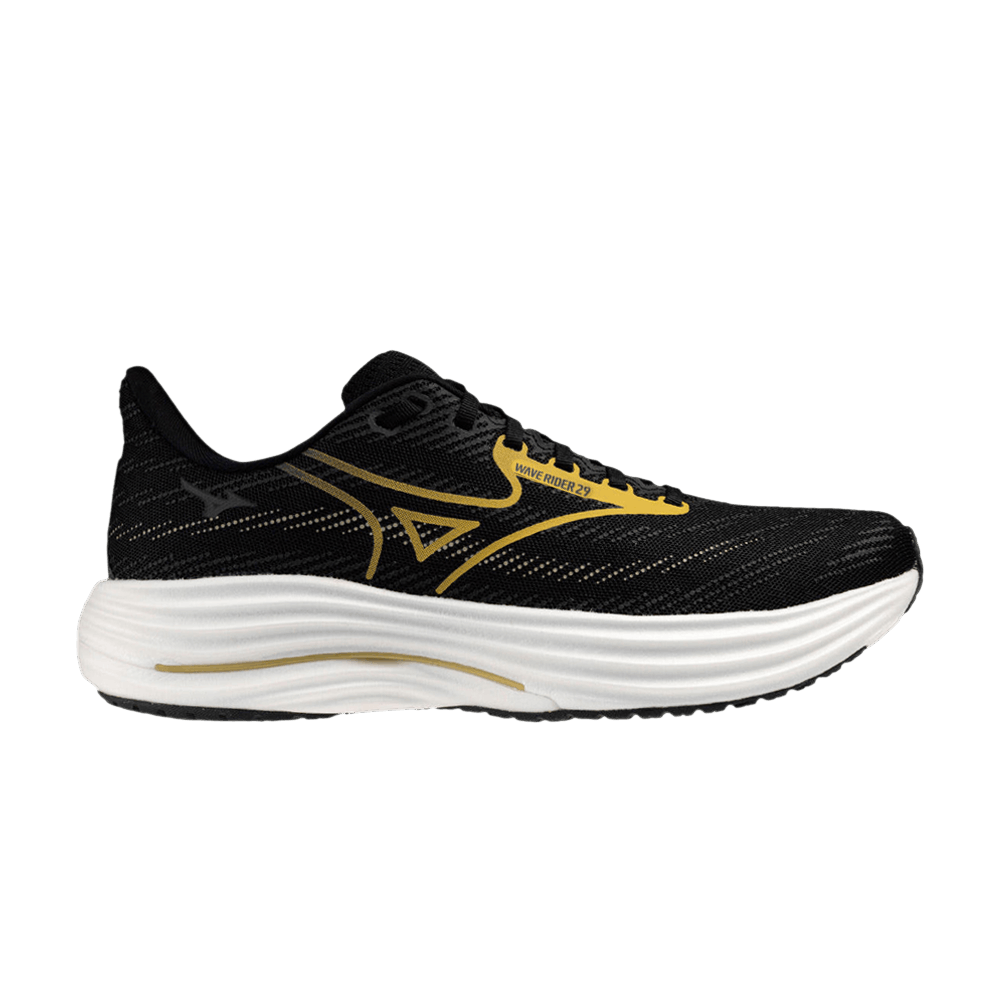 Buy Mizuno Wave Rider 29 'Black Gold White' - J1GC250355 | GOAT