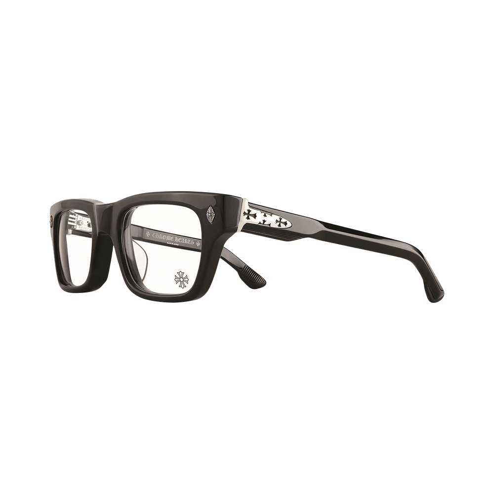Buy Chrome Hearts Crypdic Glasses 'Black' - E51 D 000 CR 6 BLAC | GOAT