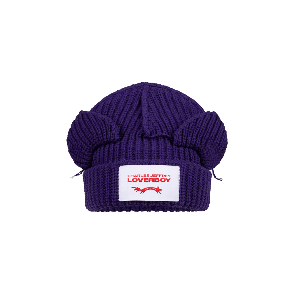 Buy Charles Jeffrey Loverboy Chunky Ears Beanie 'Purple