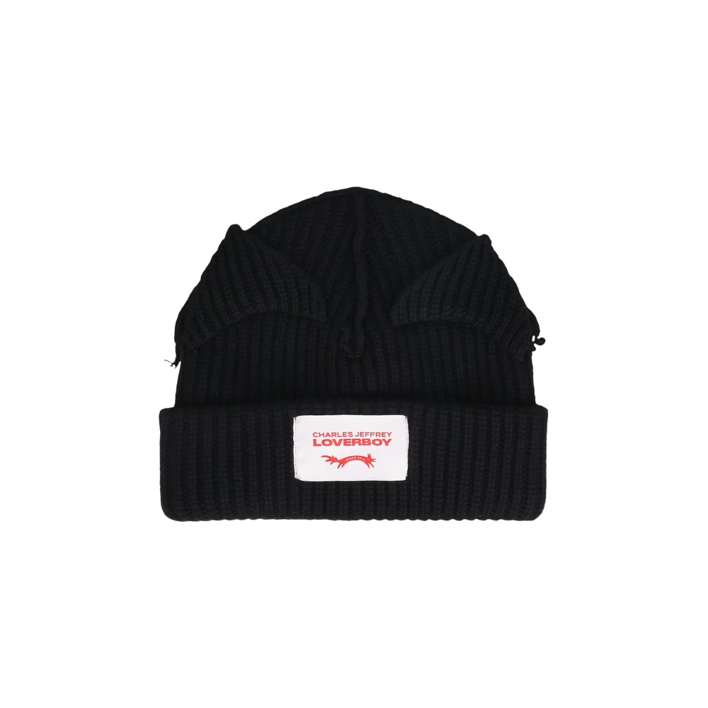 Buy Charles Jeffrey Loverboy Supersized Chunky Ears Beanie 'Black