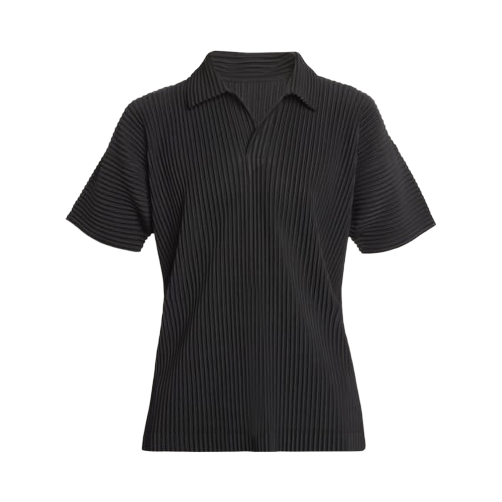 Buy Homme Plissé Issey Miyake Basics Polo Shirt 'Navy' - HP59JM530
