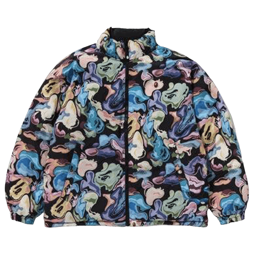 Buy BAPE Art Camo Reversible Down Jacket 'Black' - 1L80 144 007