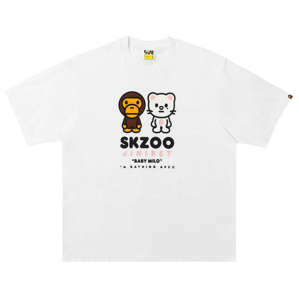 Buy BAPE x Stray Kids Jiniret Baby Milo Tee 'White' - 2L73 110 915