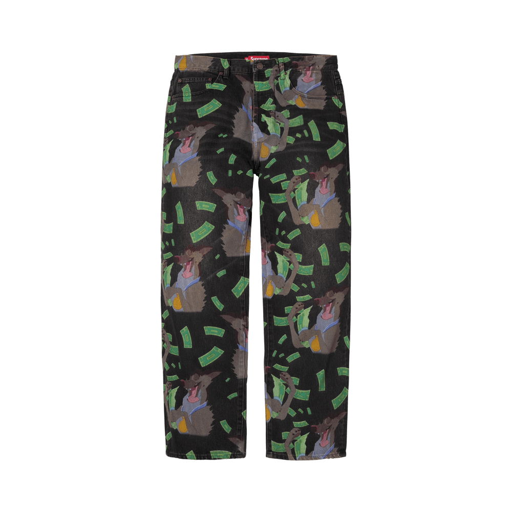 Buy Supreme All Dogs Go To Heaven Loose Fit Jean 'Washed Black