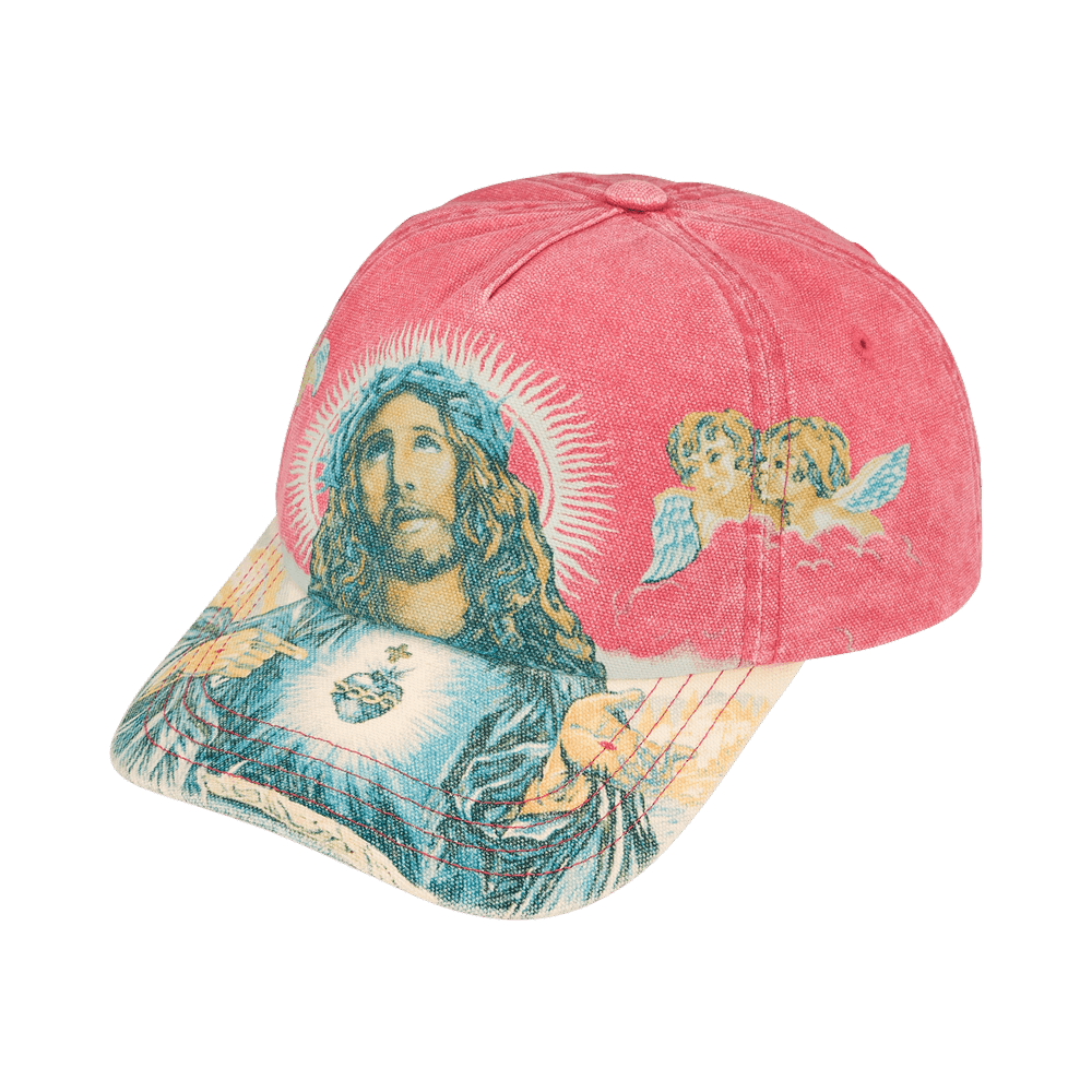 帽子 Supreme Jesus 5-Panel light red Buy Supreme Jesus 5-Panel 'Light Red' - FW25H54 LIGHT RED | GOAT