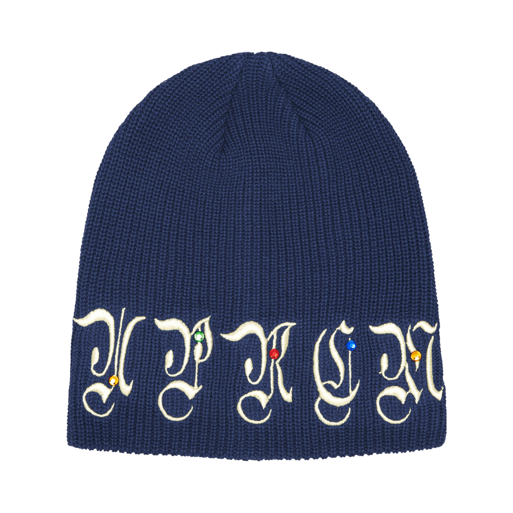 Buy Supreme Aoi Gems Beanie 'Dark Royal' - FW25BN64 DARK ROYAL | GOAT