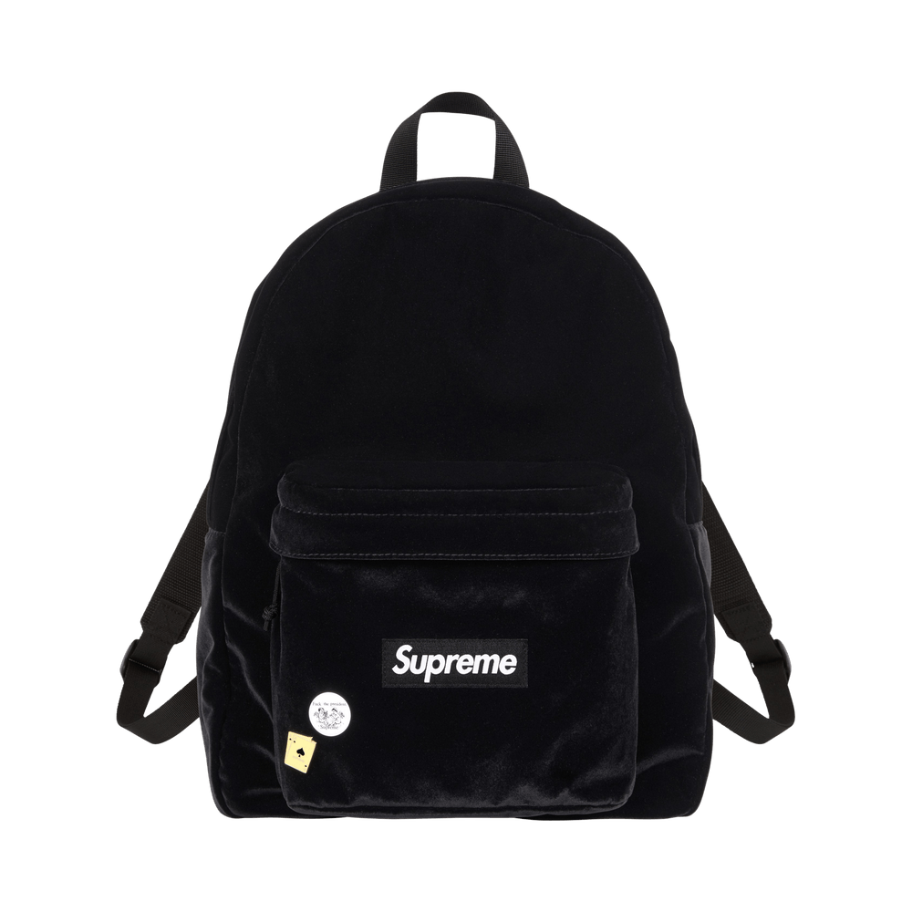 Buy Supreme Velvet Backpack 'Black' - FW25B8 BLACK | GOAT CA