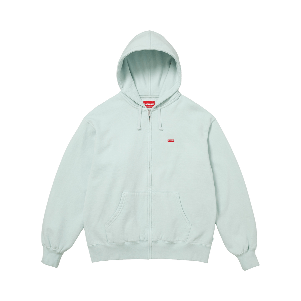 Buy Supreme Small Box Zip Up Hooded Sweatshirt 'Pale Blue