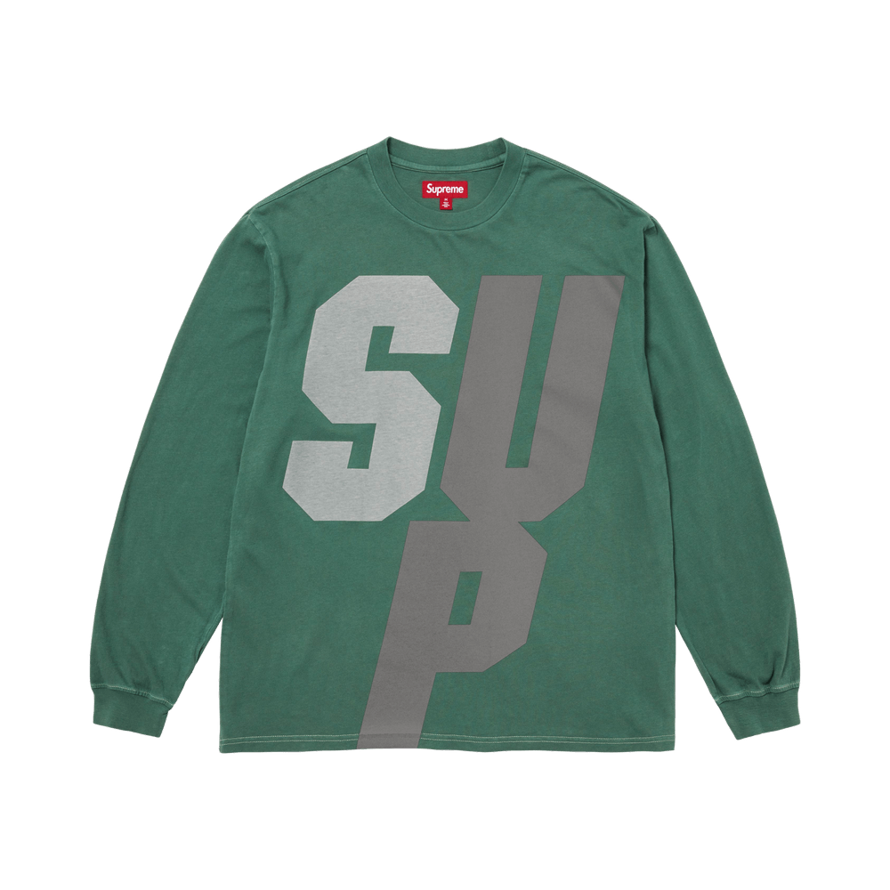 Buy Supreme Reflective Long-Sleeve Top 'Green' - FW25KN71 GREEN | GOAT