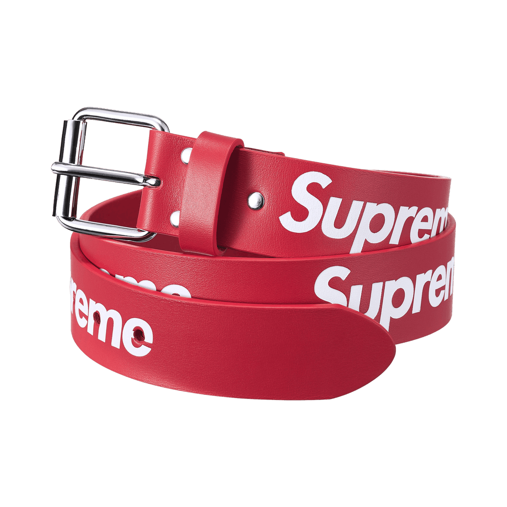 Buy Supreme Repeat Leather Belt 'Red' - FW25A111 RED | GOAT