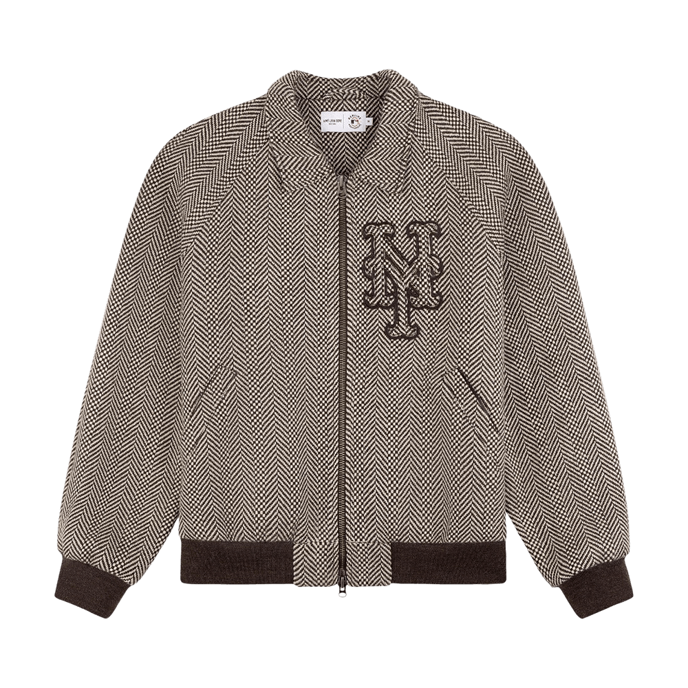 ジャケット・アウター DeLONG NEW YORK METS WOOL JACKET Buy Aimé Leon Dore x New York Mets Wool Varsity Jacket 'Brown