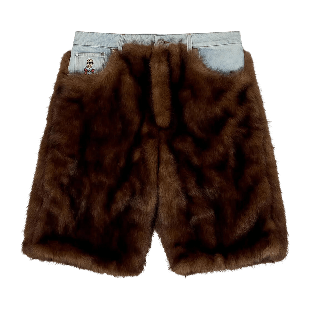 Buy KidSuper Fur Shorts 'Brown' - AW25 PT 21 BROW | GOAT