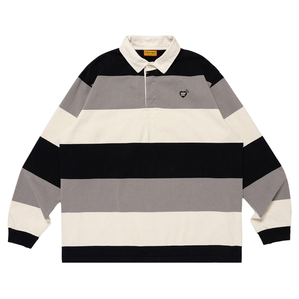 Buy Human Made Rugby Shirt 'Black' - HM30CS006 BLAC | GOAT