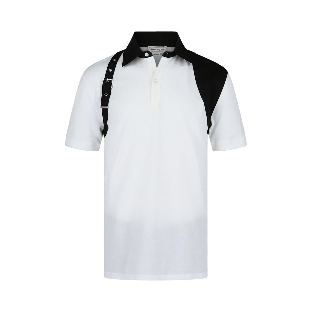 Buy Alexander McQueen Harness Polo Shirt 'White' - 626802 QRX33