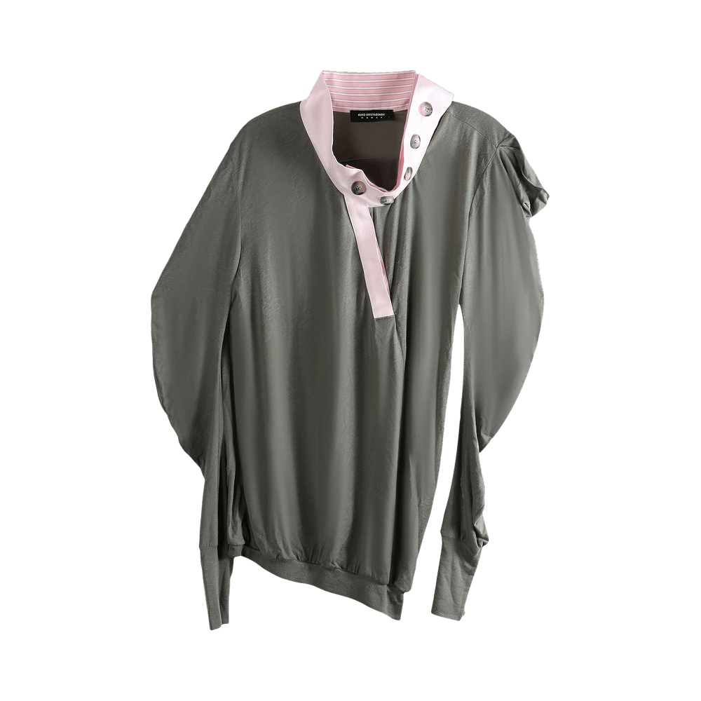 Buy Kiko Kostadinov Howe Jersey Top 'Gargoyle Grey' - KKWAW25TP06